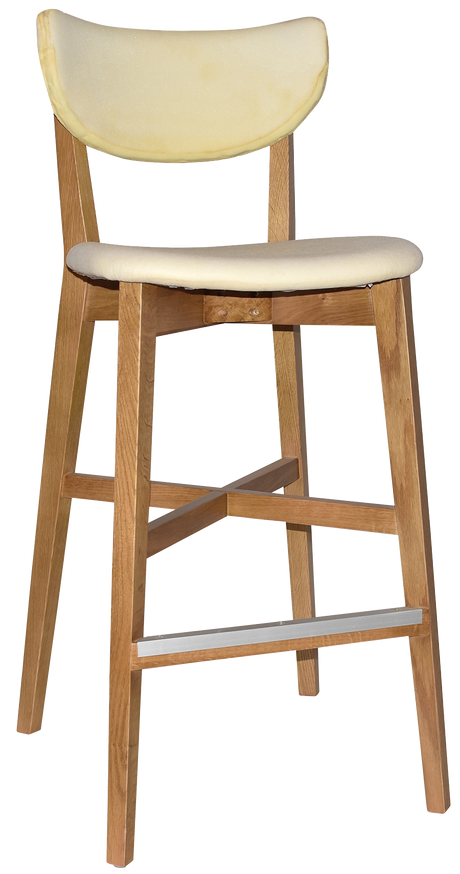 EZ Rialto Light Oak Stained Solid Timber Framed Barstool