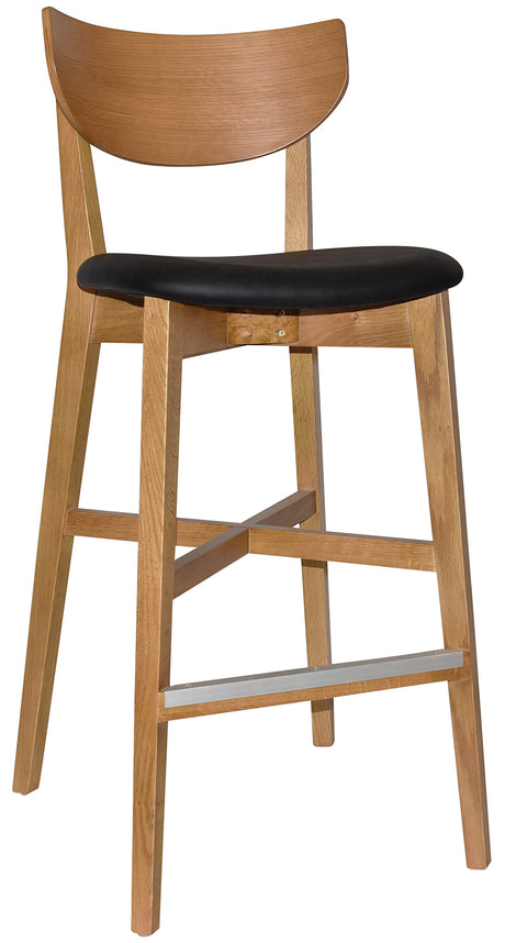 EZ Rialto Light Oak Stained Solid Timber Framed Barstool