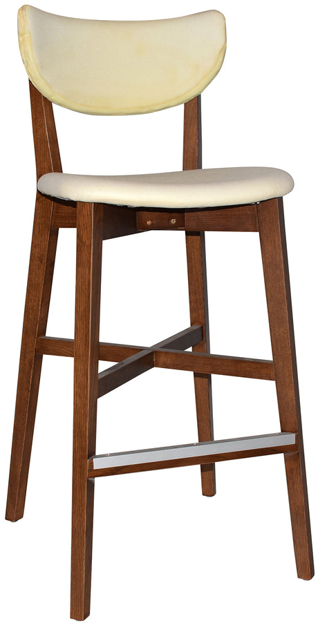 EZ Rialto Light Walnut Stained Solid Timber Framed Barstool