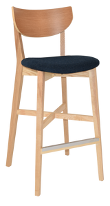 EZ STOOL RIALTO NATURAL - GRAVITY NAVY