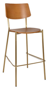 EZ STOOL TEXAS BRASS - LIGHT OAK