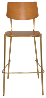 EZ STOOL TEXAS BRASS - LIGHT OAK