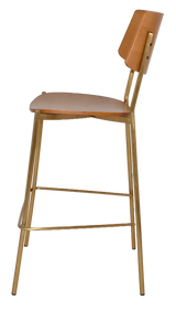 EZ STOOL TEXAS BRASS - LIGHT OAK