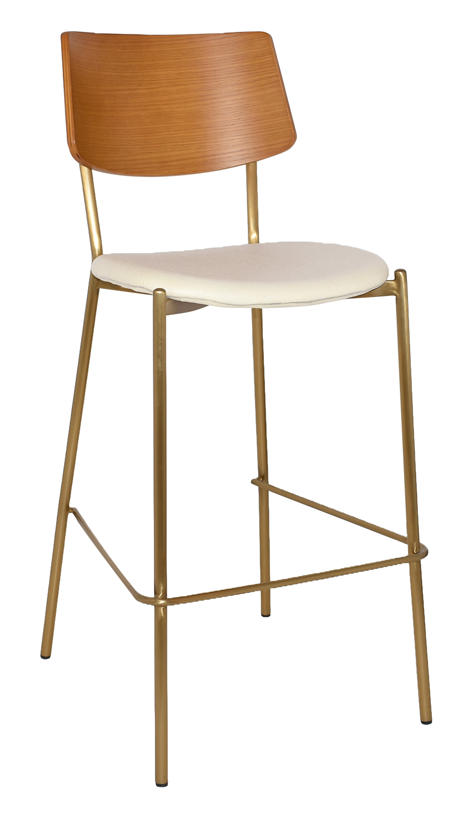 EZ STOOL TEXAS BRASS - LIGHT OAK