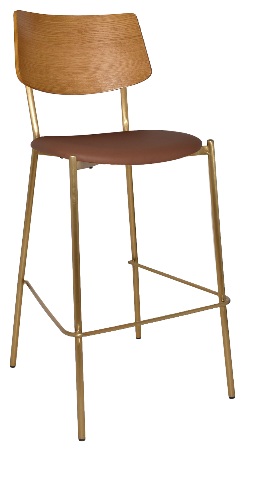 EZ STOOL TEXAS BRASS - LIGHT OAK