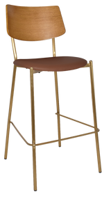 EZ STOOL TEXAS BRASS - LIGHT OAK