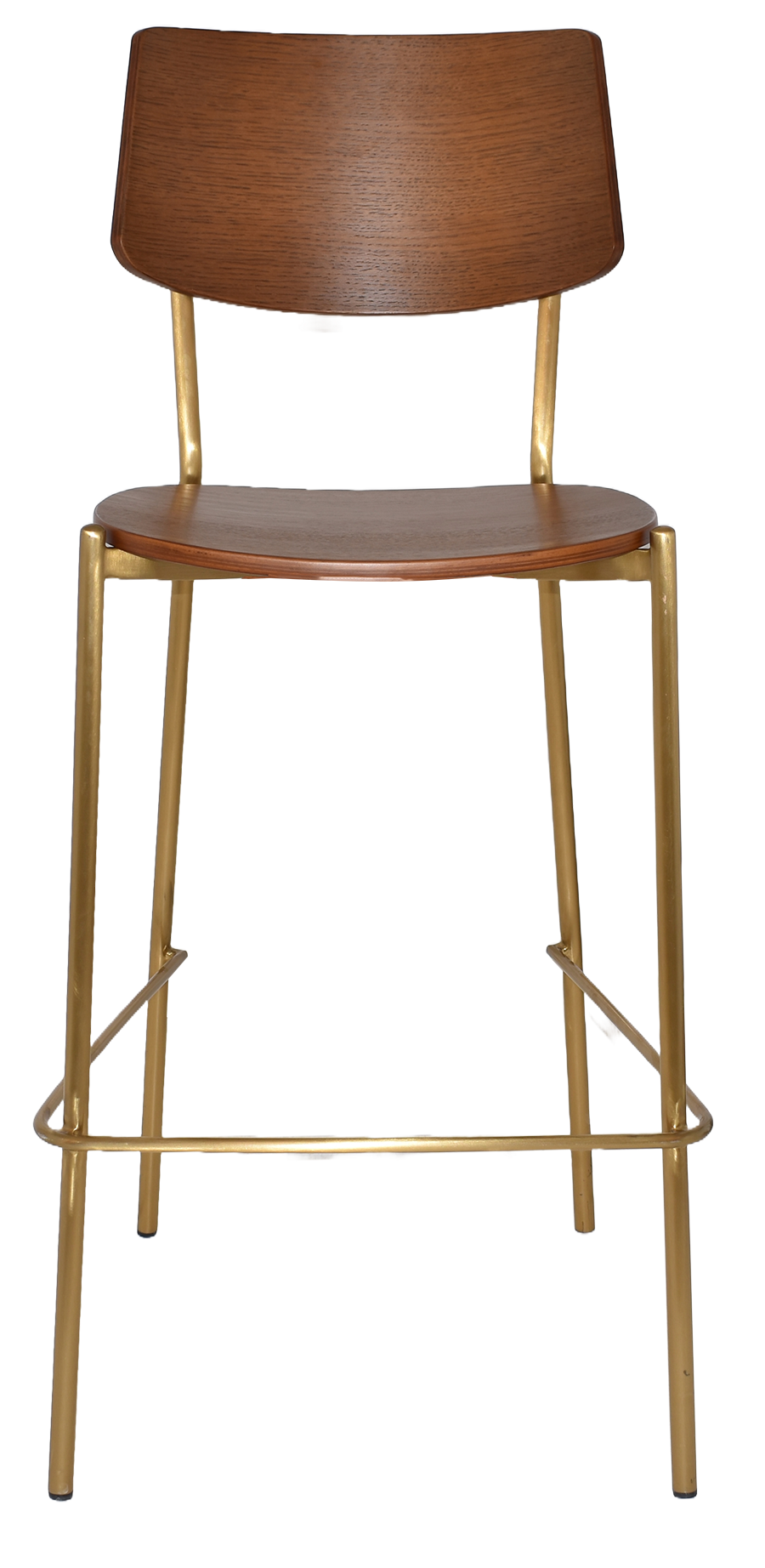 EZ STOOL TEXAS BRASS - LIGHT WALNUT