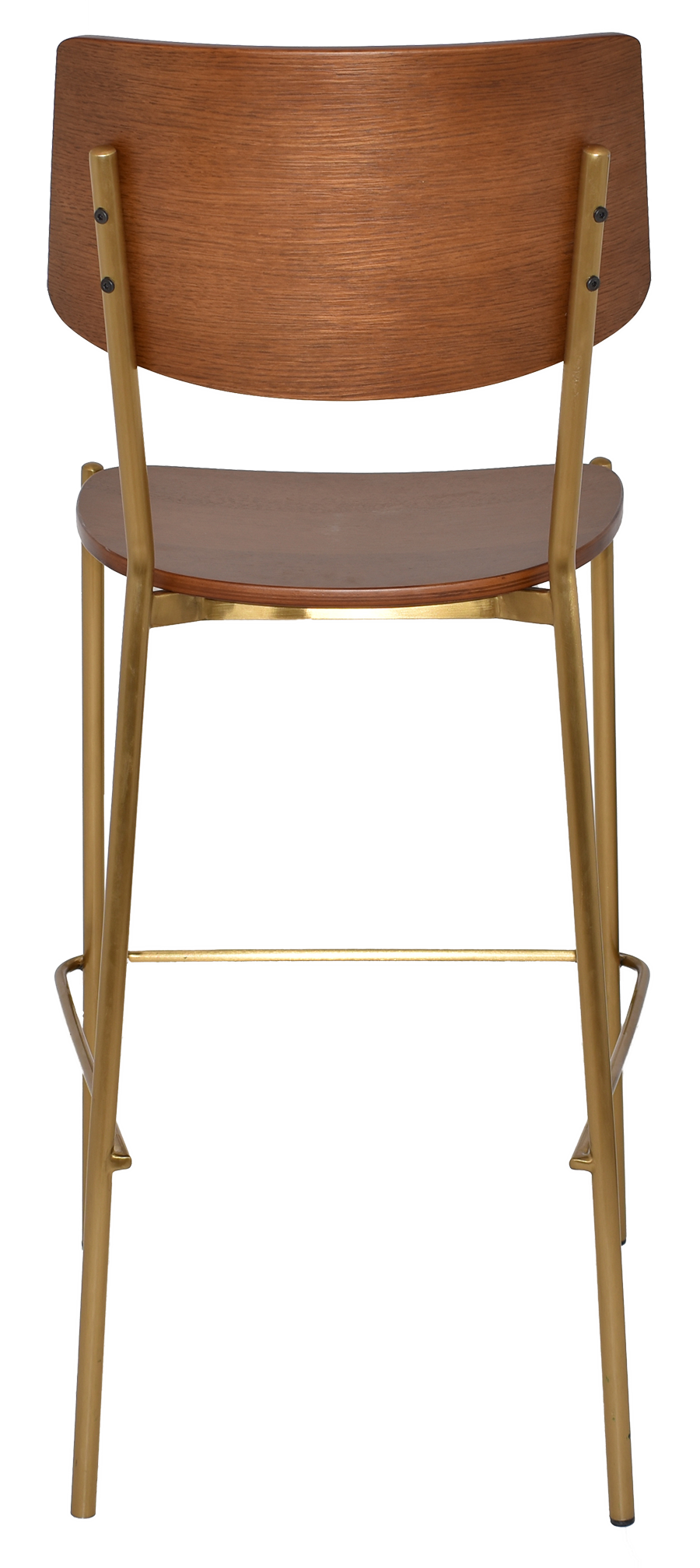 EZ STOOL TEXAS BRASS - LIGHT WALNUT