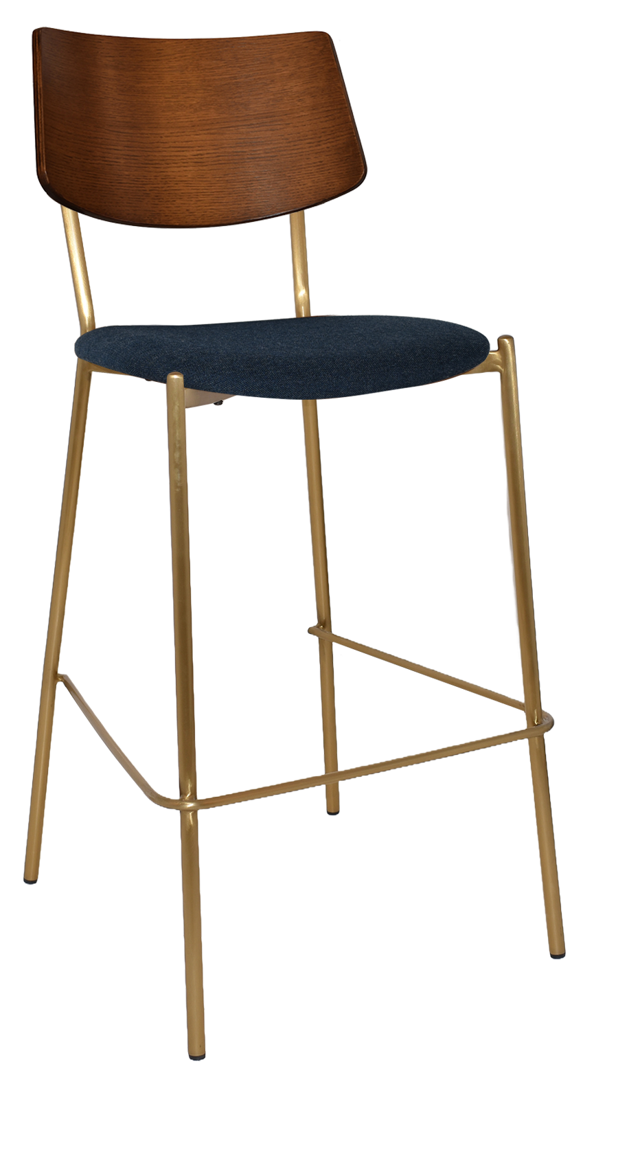 EZ STOOL TEXAS BRASS - LIGHT WALNUT