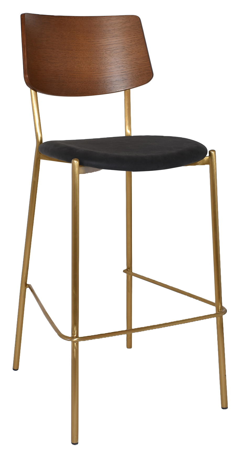 EZ STOOL TEXAS BRASS - LIGHT WALNUT