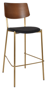 EZ STOOL TEXAS BRASS - LIGHT WALNUT