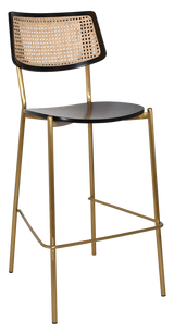 EZ STOOL TEXAS BRASS - RATTAN BLACK