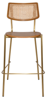 EZ STOOL TEXAS BRASS - RATTAN LIGHT OAK