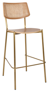 EZ STOOL TEXAS BRASS - RATTAN NATURAL