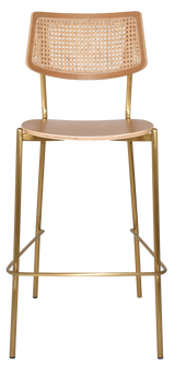 EZ STOOL TEXAS BRASS - RATTAN NATURAL