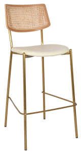 EZ STOOL TEXAS BRASS - RATTAN NATURAL