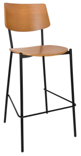 EZ STOOL TEXAS BLACK - LIGHT OAK