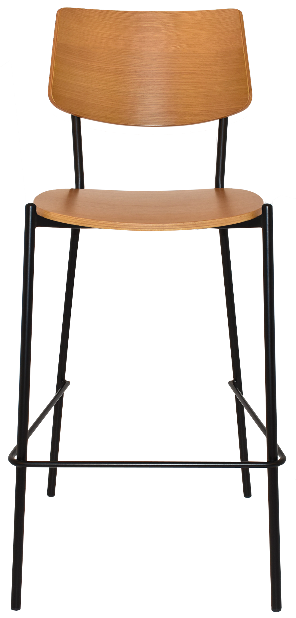 EZ STOOL TEXAS BLACK - LIGHT OAK