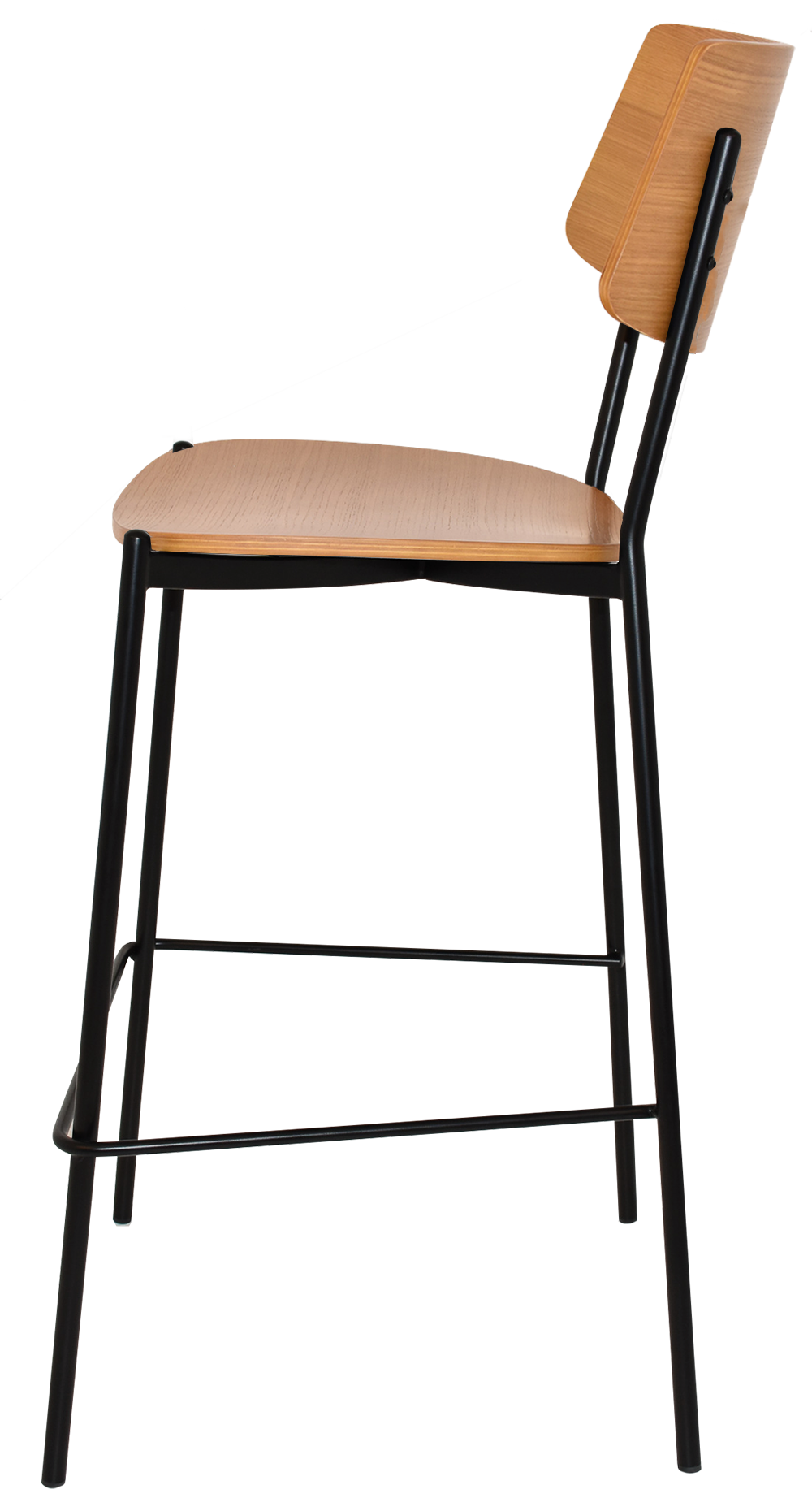 EZ STOOL TEXAS BLACK - LIGHT OAK
