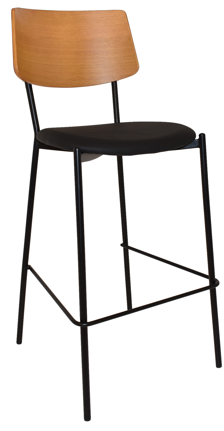 EZ STOOL TEXAS BLACK - LIGHT OAK