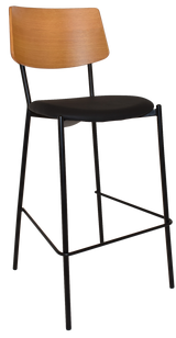 EZ STOOL TEXAS BLACK - LIGHT OAK
