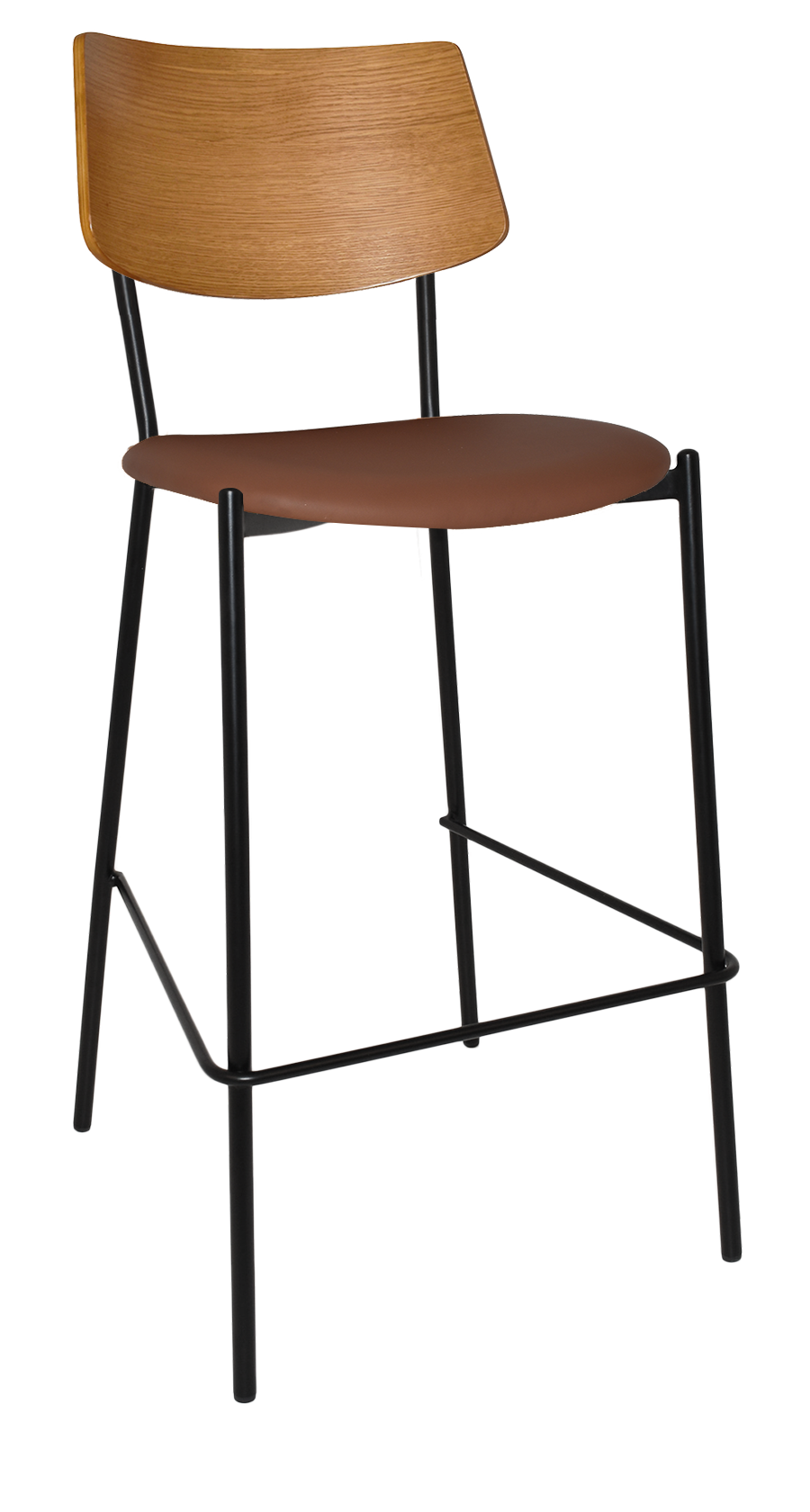 EZ STOOL TEXAS BLACK - LIGHT OAK