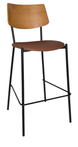 EZ STOOL TEXAS BLACK - LIGHT OAK