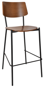 EZ STOOL TEXAS BLACK - LIGHT WALNUT
