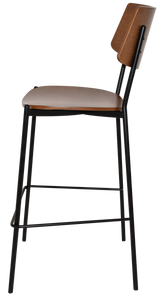 EZ STOOL TEXAS BLACK - LIGHT WALNUT