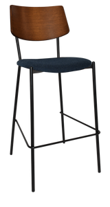 EZ STOOL TEXAS BLACK - LIGHT WALNUT