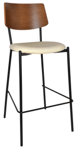 EZ STOOL TEXAS BLACK - LIGHT WALNUT