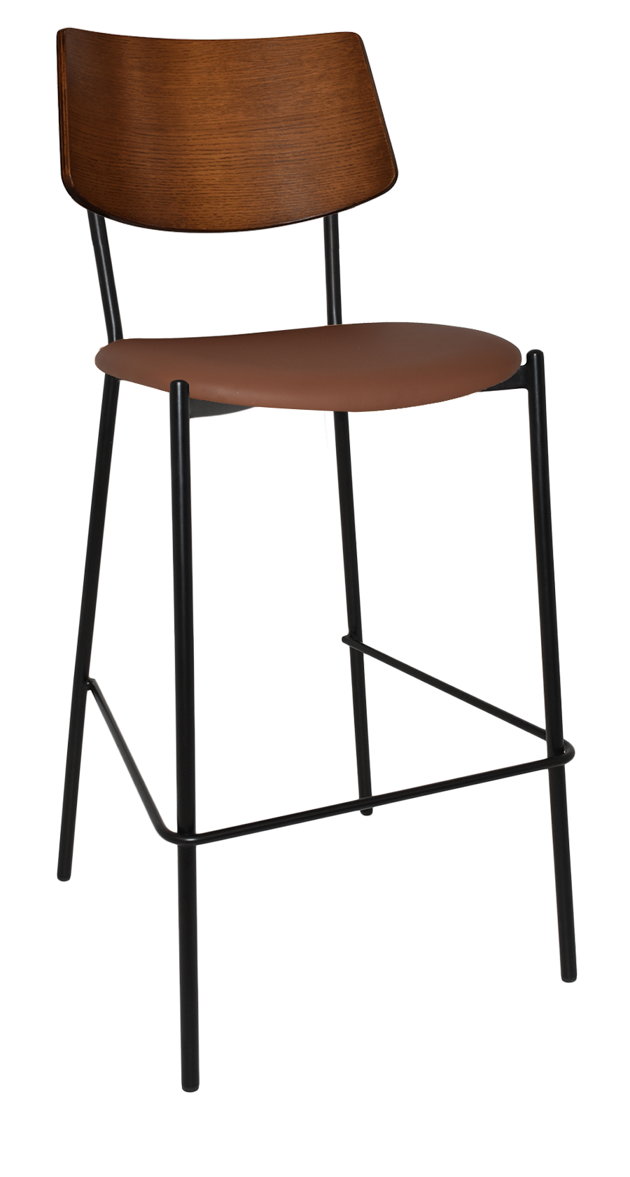 EZ STOOL TEXAS BLACK - LIGHT WALNUT