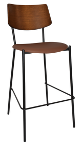 EZ STOOL TEXAS BLACK - LIGHT WALNUT