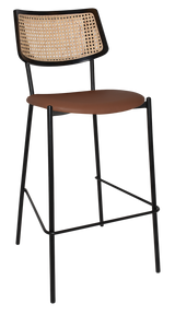 EZ STOOL TEXAS BLACK - RATTAN BLACK