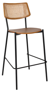 EZ STOOL TEXAS BRASS - RATTAN LIGHT OAK