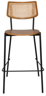 EZ STOOL TEXAS BRASS - RATTAN LIGHT OAK