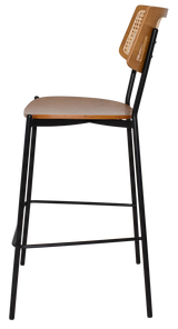 EZ STOOL TEXAS BRASS - RATTAN LIGHT OAK