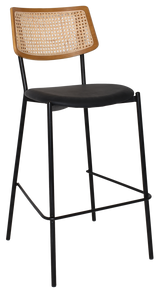 EZ STOOL TEXAS BRASS - RATTAN LIGHT OAK