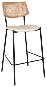 EZ STOOL TEXAS BRASS - RATTAN NATURAL