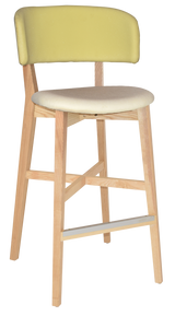 EZ STOOL TORINO BLACK - UNUPHOLSTERED (BACK & SEAT)