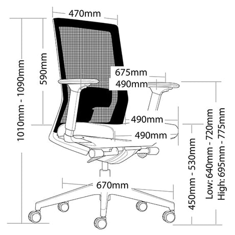 ST Kube Low Back Executive Chair
