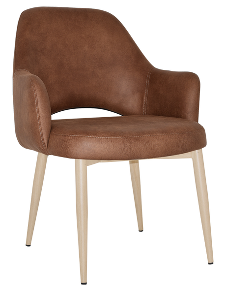 EZ Albury Birch Metal Leg Upholstered Hospitality XL Armchair