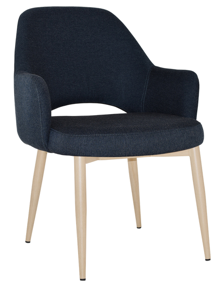 EZ Albury Birch Metal Leg Upholstered Hospitality XL Armchair