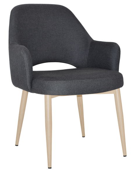 EZ Albury Birch Metal Leg Upholstered Hospitality XL Armchair