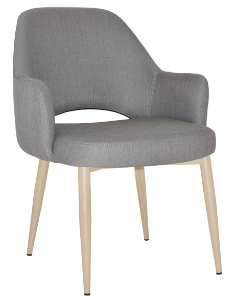 EZ Albury Birch Metal Leg Upholstered Hospitality XL Armchair