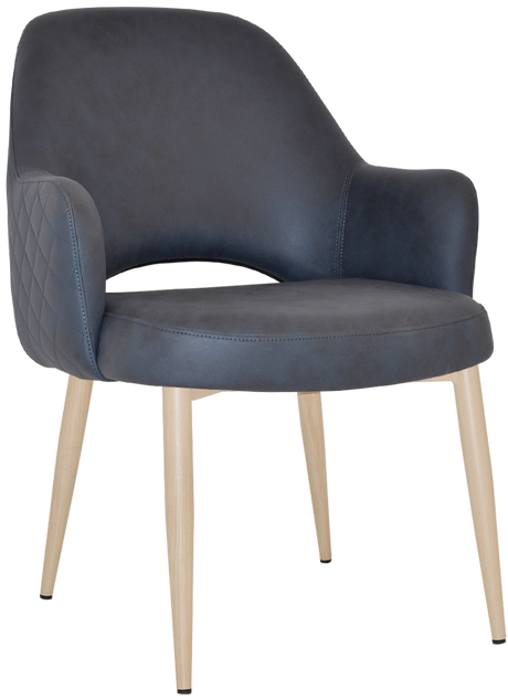 EZ Albury Birch Metal Leg Upholstered Hospitality XL Armchair