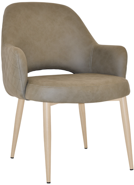 EZ Albury Birch Metal Leg Upholstered Hospitality XL Armchair
