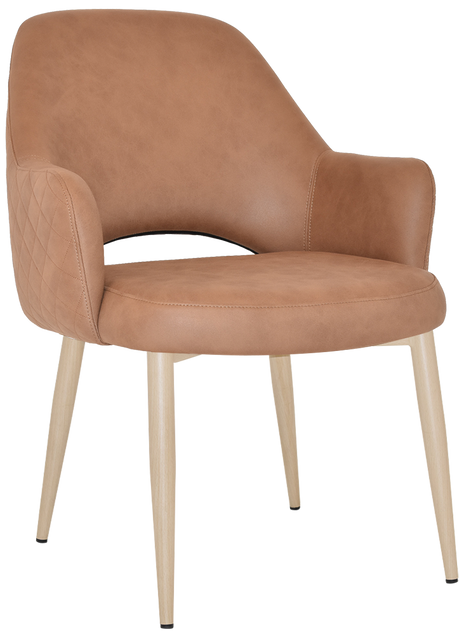 EZ Albury Birch Metal Leg Upholstered Hospitality XL Armchair