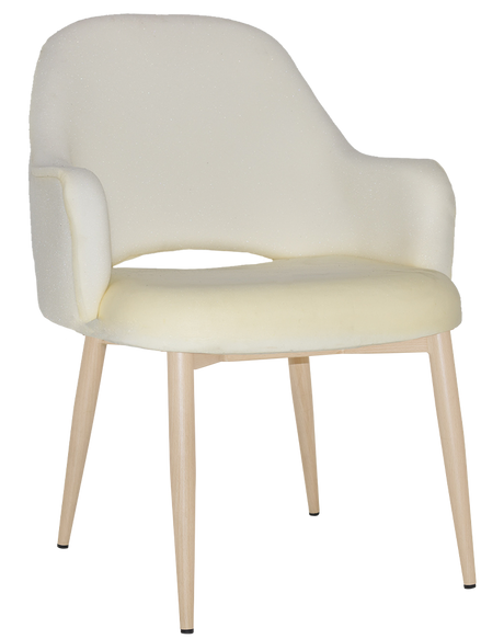 EZ Albury Birch Metal Leg Upholstered Hospitality XL Armchair
