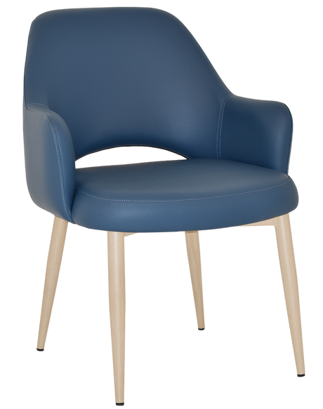 EZ Albury Birch Metal Leg Upholstered Hospitality XL Armchair